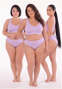 Pack of 3 Lilac Plus Size Seamless Bra D+